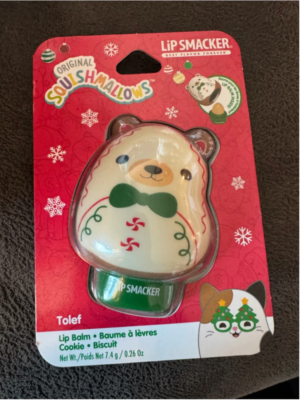 Lip Smacker Squishmallows Tolef Cookie Lip Balm